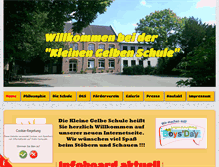 Tablet Screenshot of kleine-gelbe-schule.de